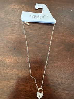 BaubleBar Gold Heart Locket Pendant Necklace